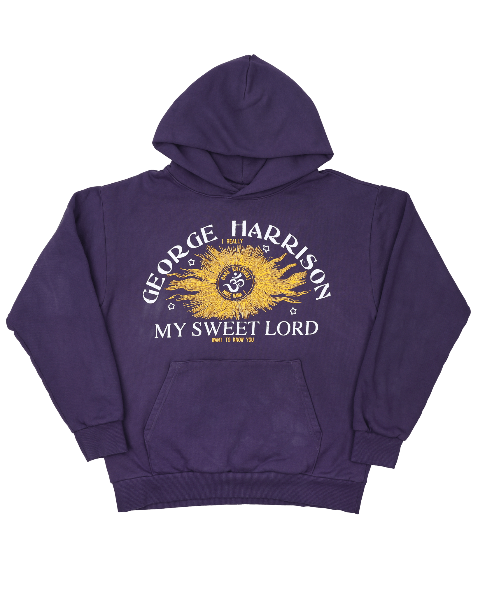 My Sweet Lord - Hand Dyed Purple Hoodie