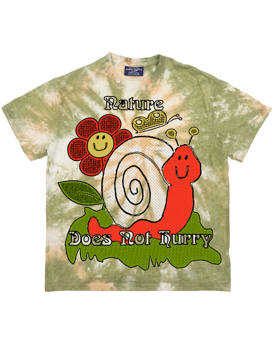 Nature Does Not Hurry - Tie Dye Tee