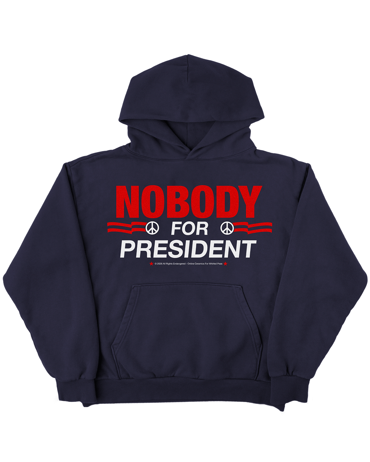 Nobody For President - Navy Hoodie