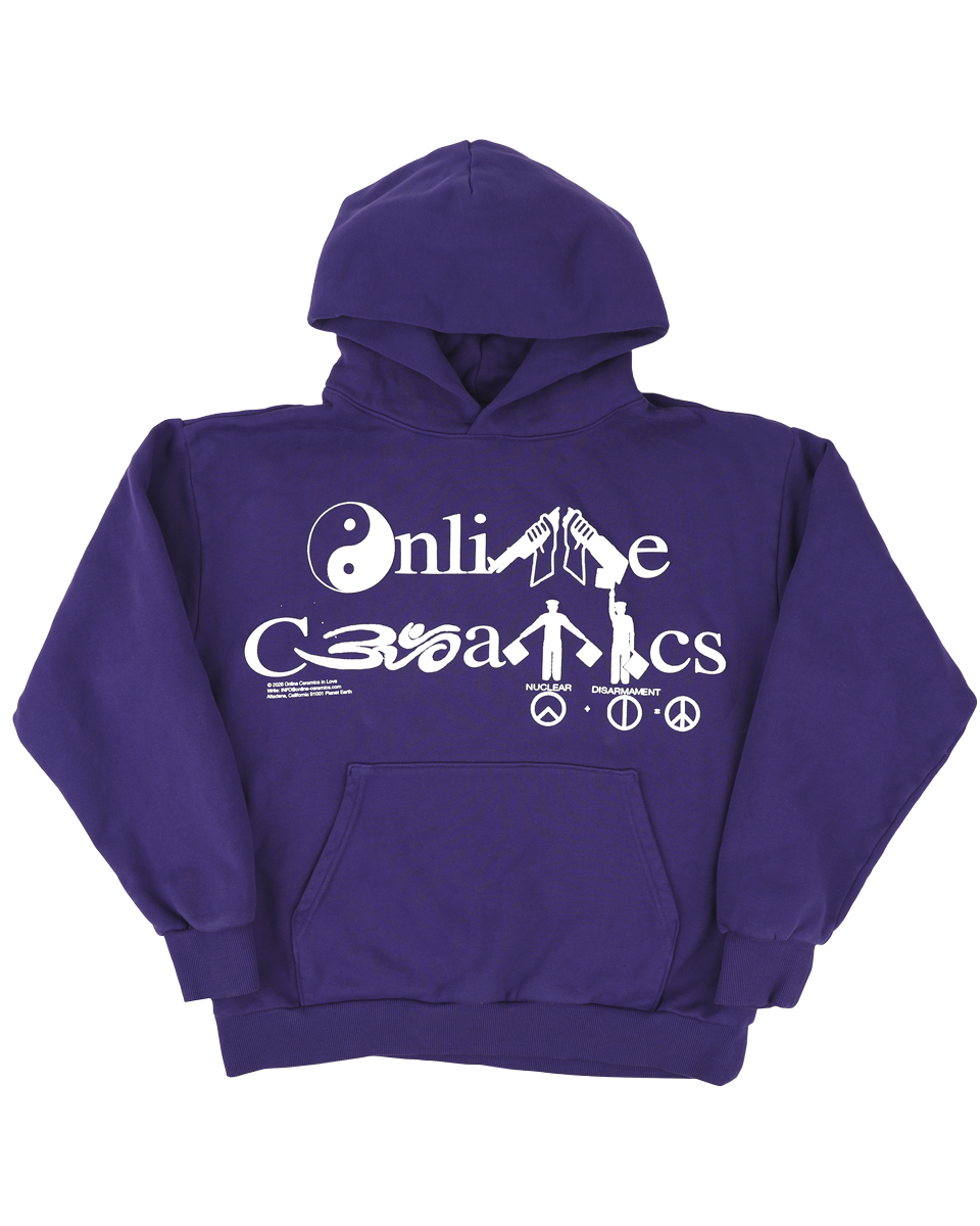 Peace Logo - Purple Hoodie