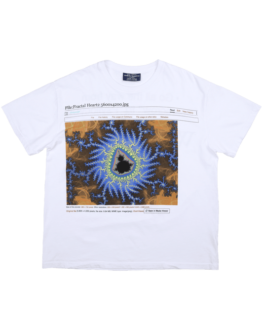 The Fractal Heart2 - White Tee