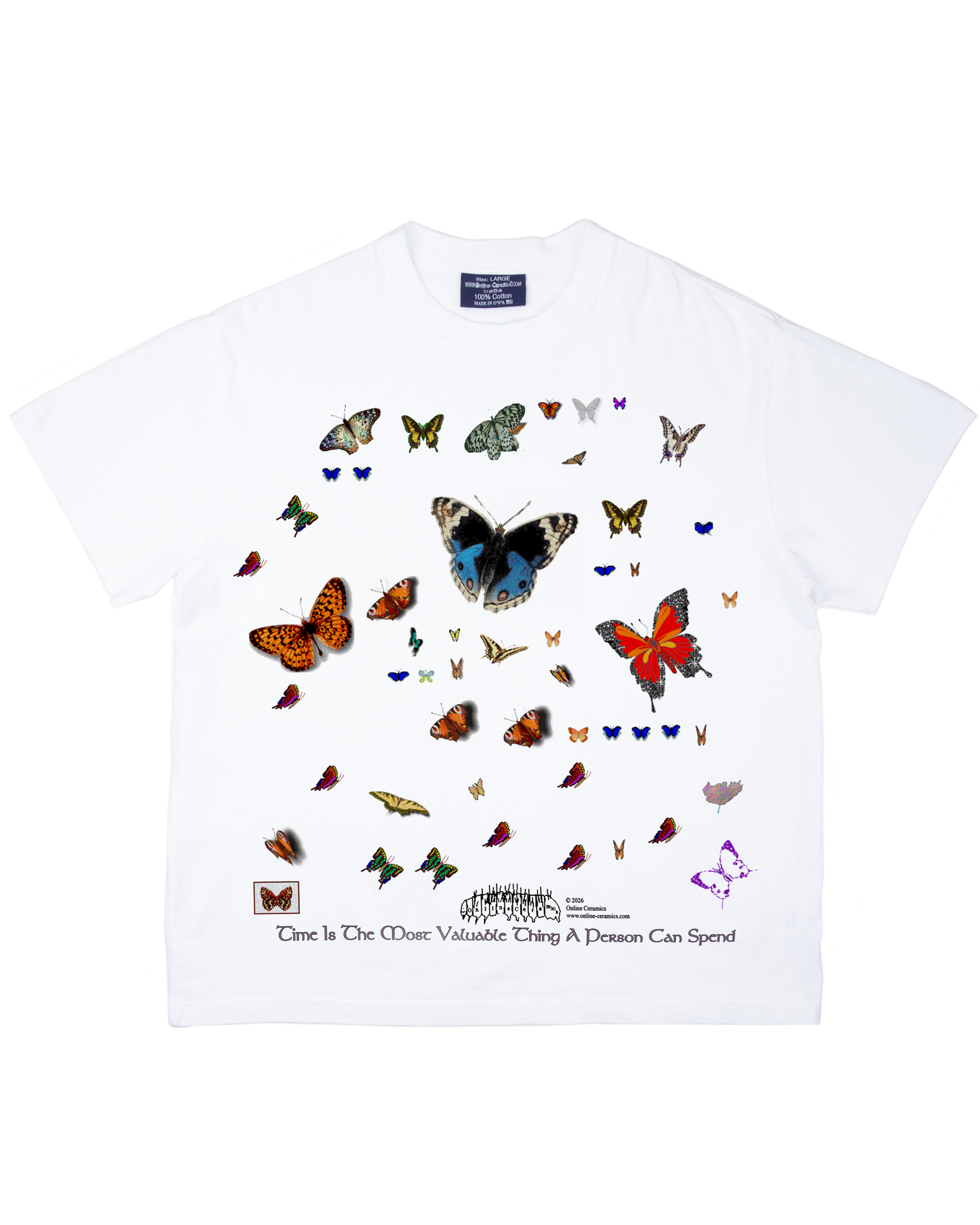 Time Is the Most Valuable Thing A Person Can Spend - White Tee