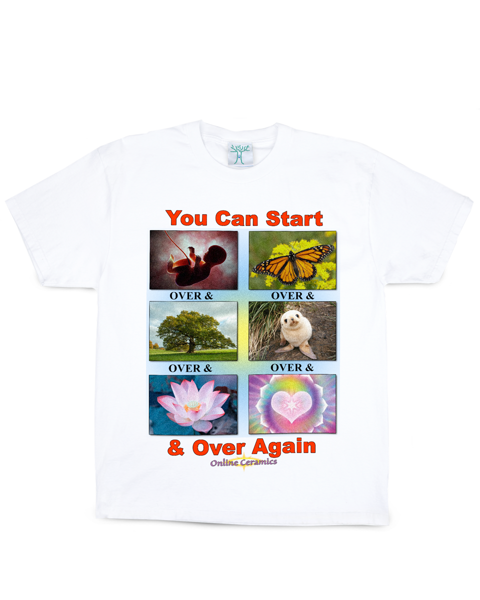 Over & Over & Over... - White Tee