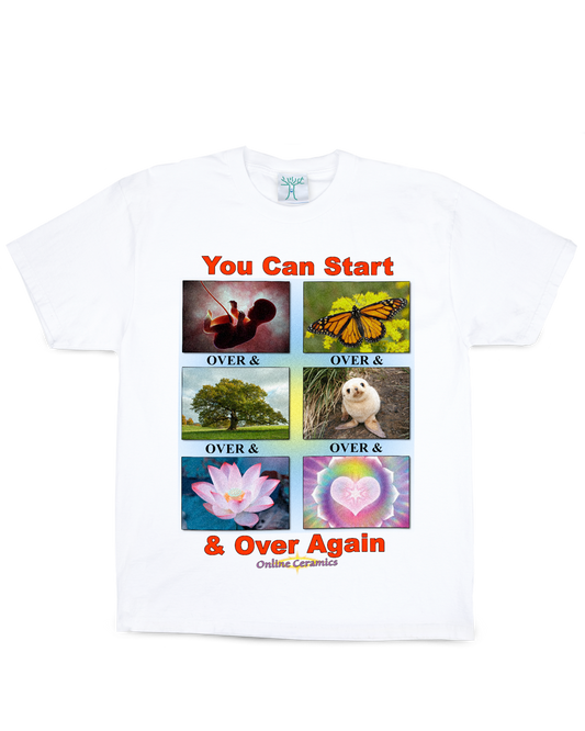 Over & Over & Over... - White Tee