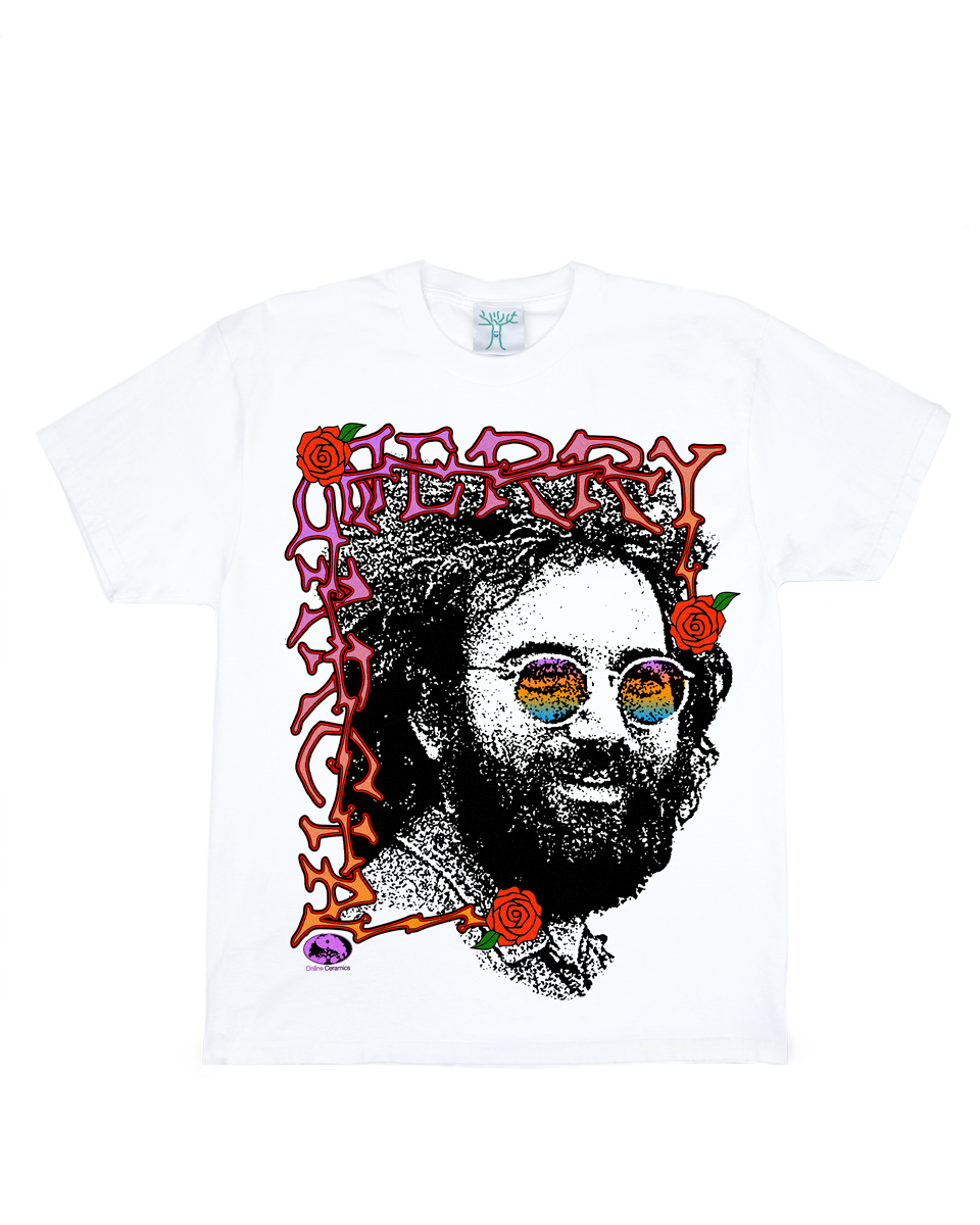 Jerry Garcia "Peaceful Planet" - White Tee