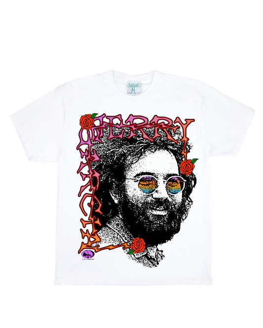 Jerry Garcia "Peaceful Planet" - White Tee