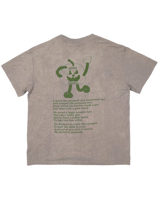 The Pumpkin Man #3 - Hand Dyed Mushroom Grey Tee