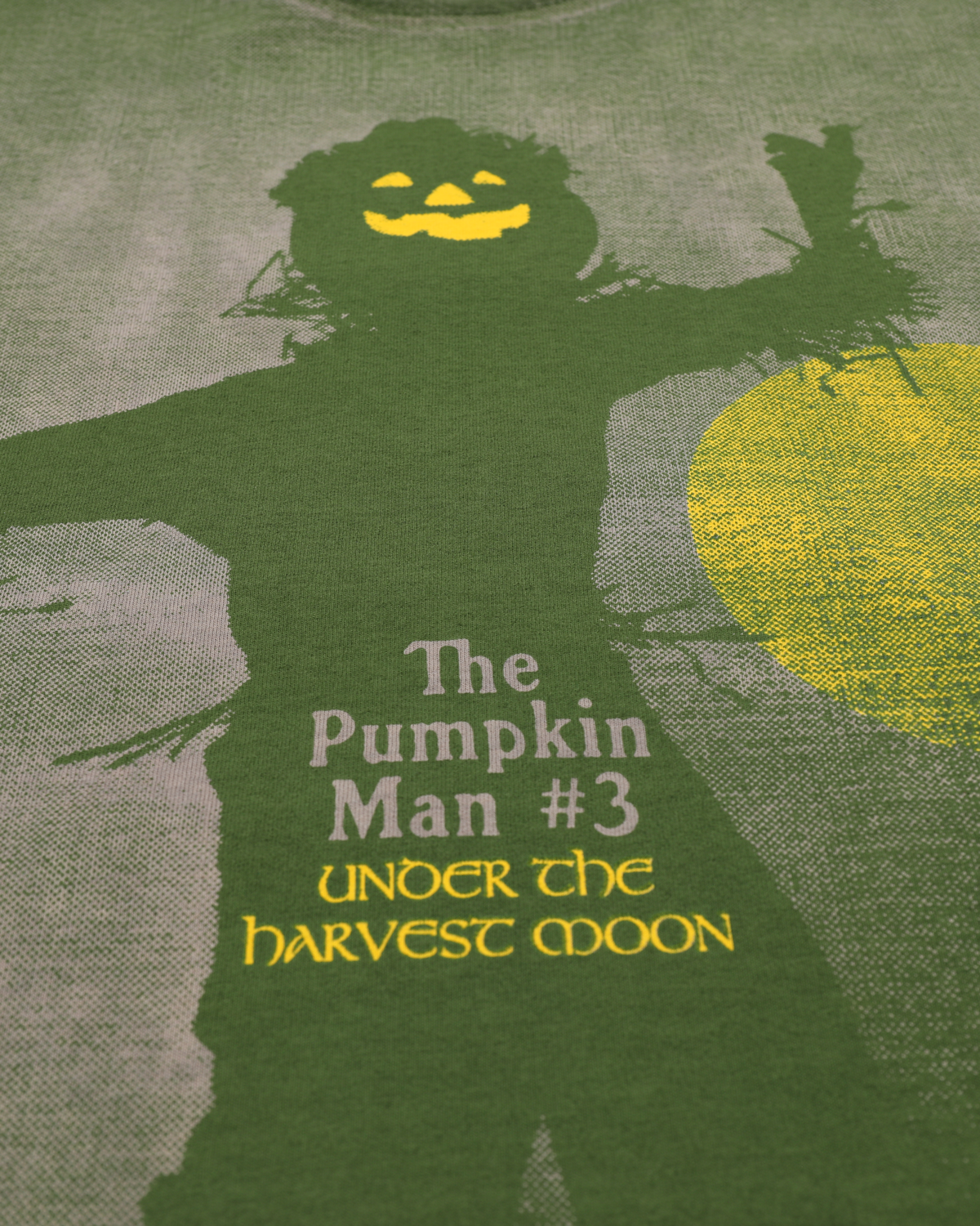 The Pumpkin Man #3 - Hand Dyed Mushroom Grey Tee