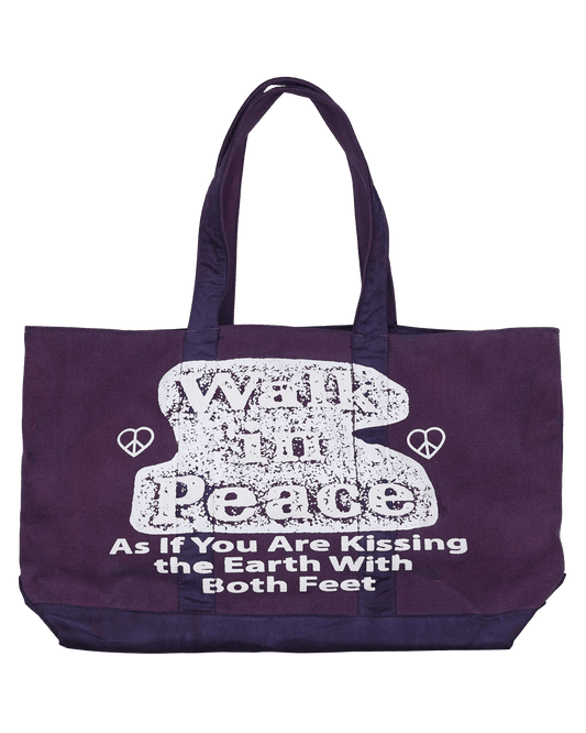 Walk in Peace - Purple Jumbo Tote