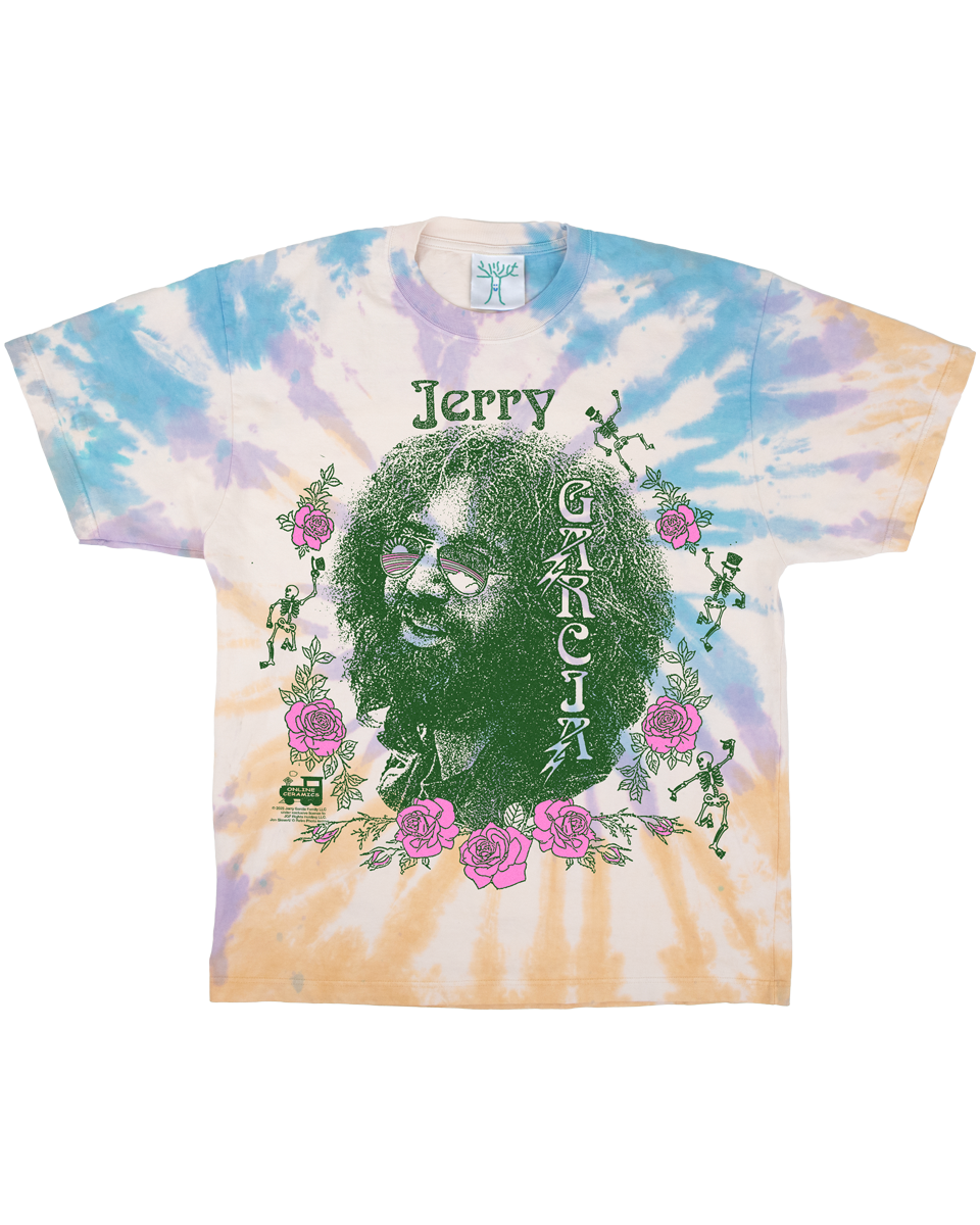 Jerry Garcia "Rosebud" - Tie Dye Tee
