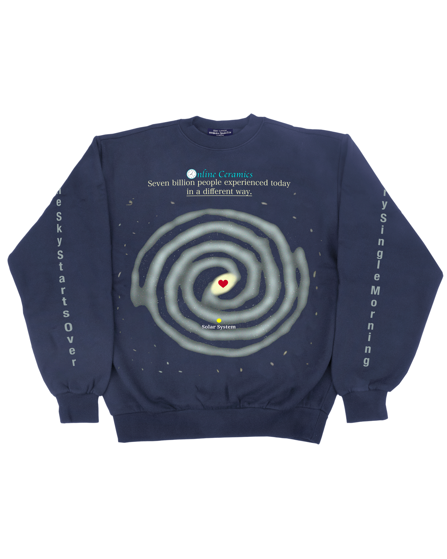 Every Single Day - Navy Fleece Crewneck