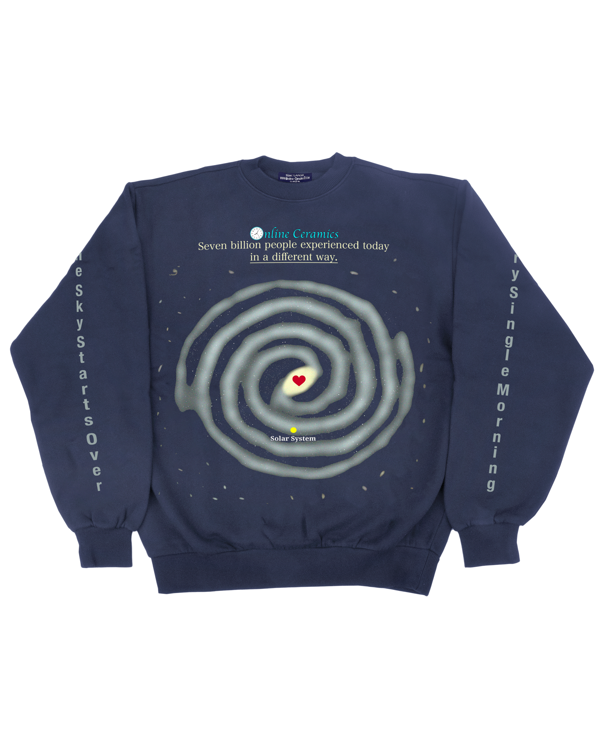 Every Single Day - Navy Fleece Crewneck
