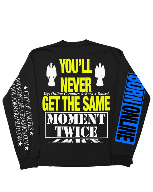 Born X Raised + Online Ceramics "Same Moment" - Black Long Sleeve