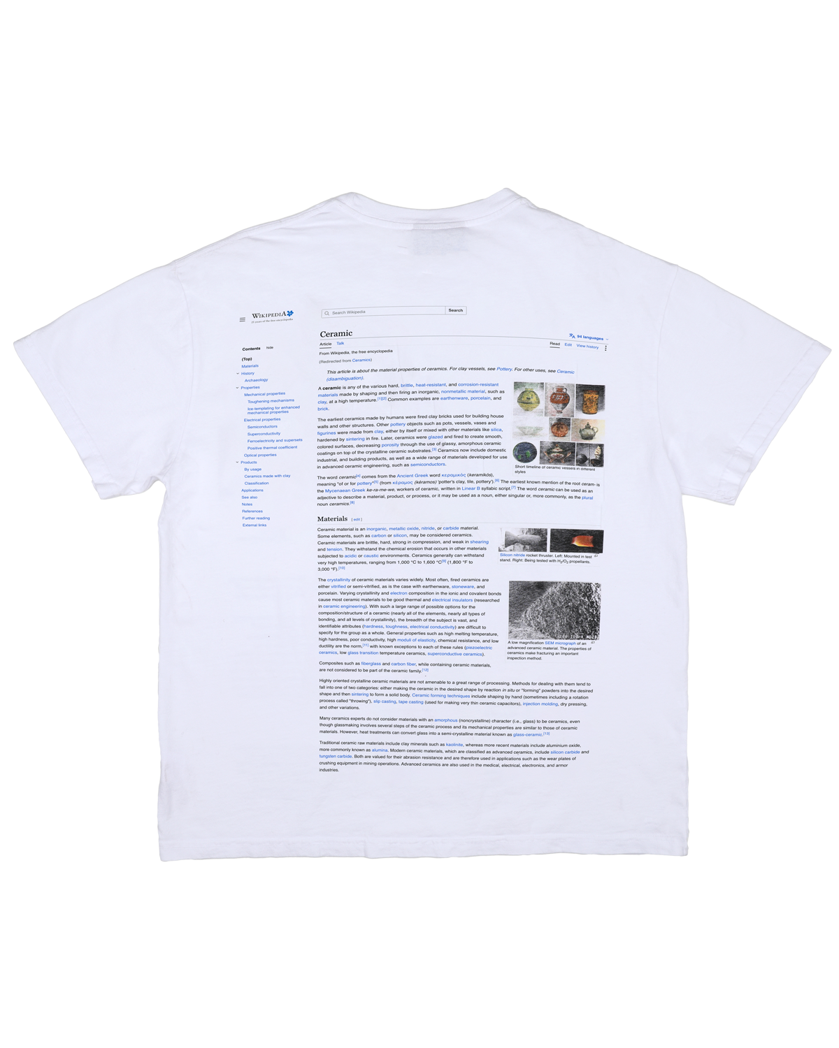 Online and Offline Ceramic - White Tee