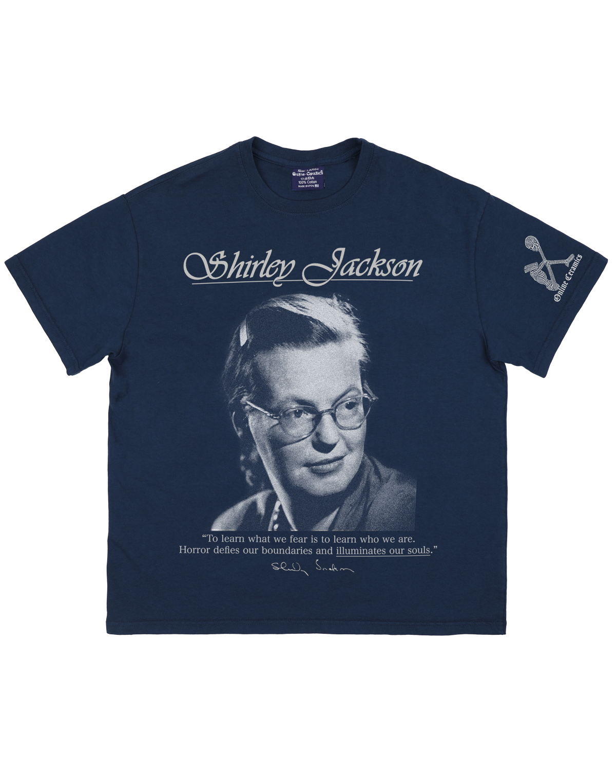 Shirley Jackson Novels - Dark Blue Tee
