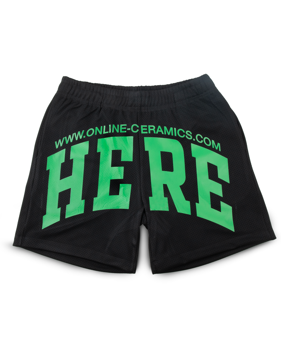 Here - Black Mesh Shorts