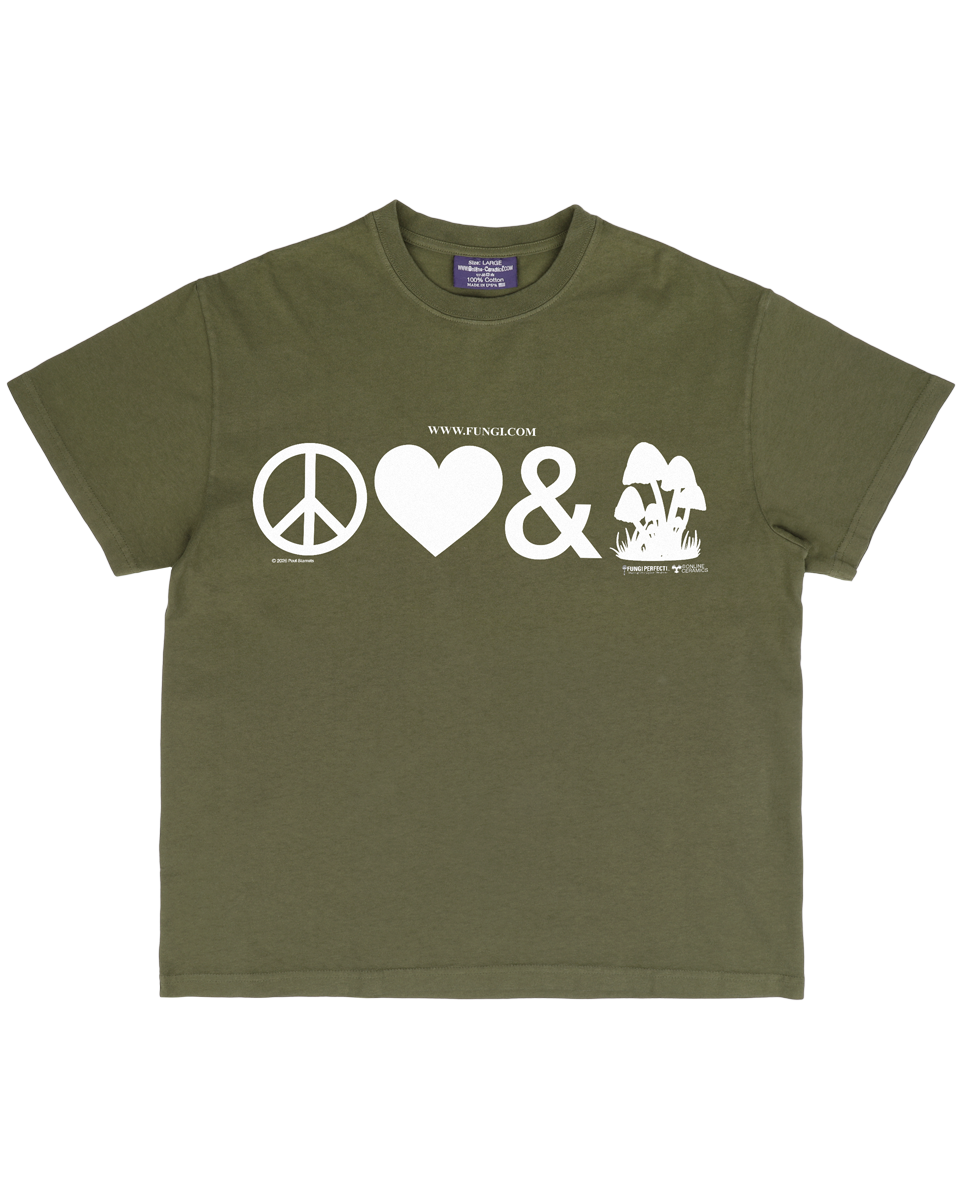 Shroom Your Face - Dark Olive Tee