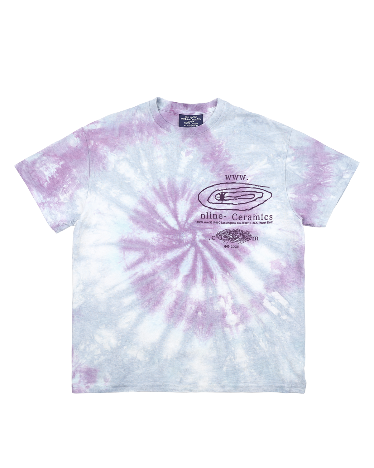 Shooting Star 2 - Washed Lavender Sky Tie Dye Tee