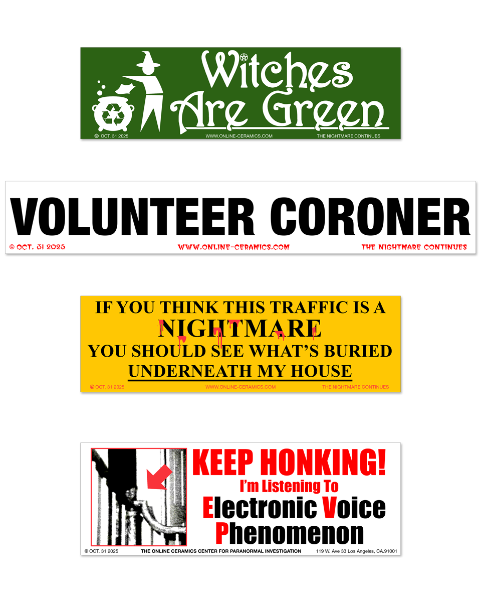 Spookytober 2025 - Bumper Stickers