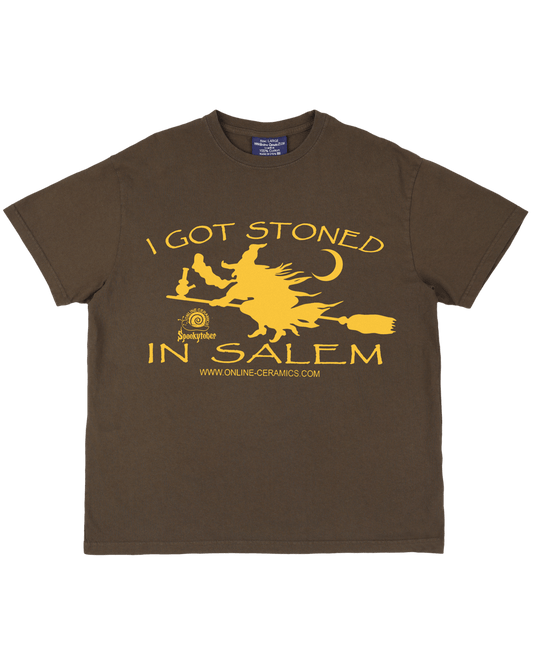 I Got Stoned In Salem - From the Grave - Brown Tee