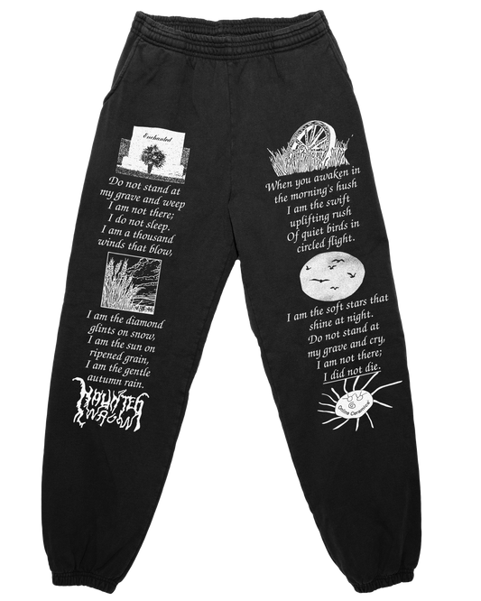 I Am the Soft Stars That Shine At Night - Off-Black Sweatpants