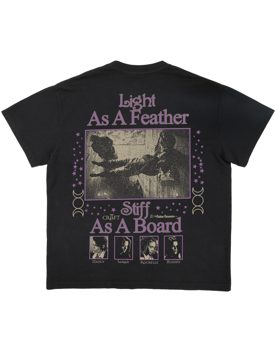 The Craft "Light As A Feather" - Off Black Tee