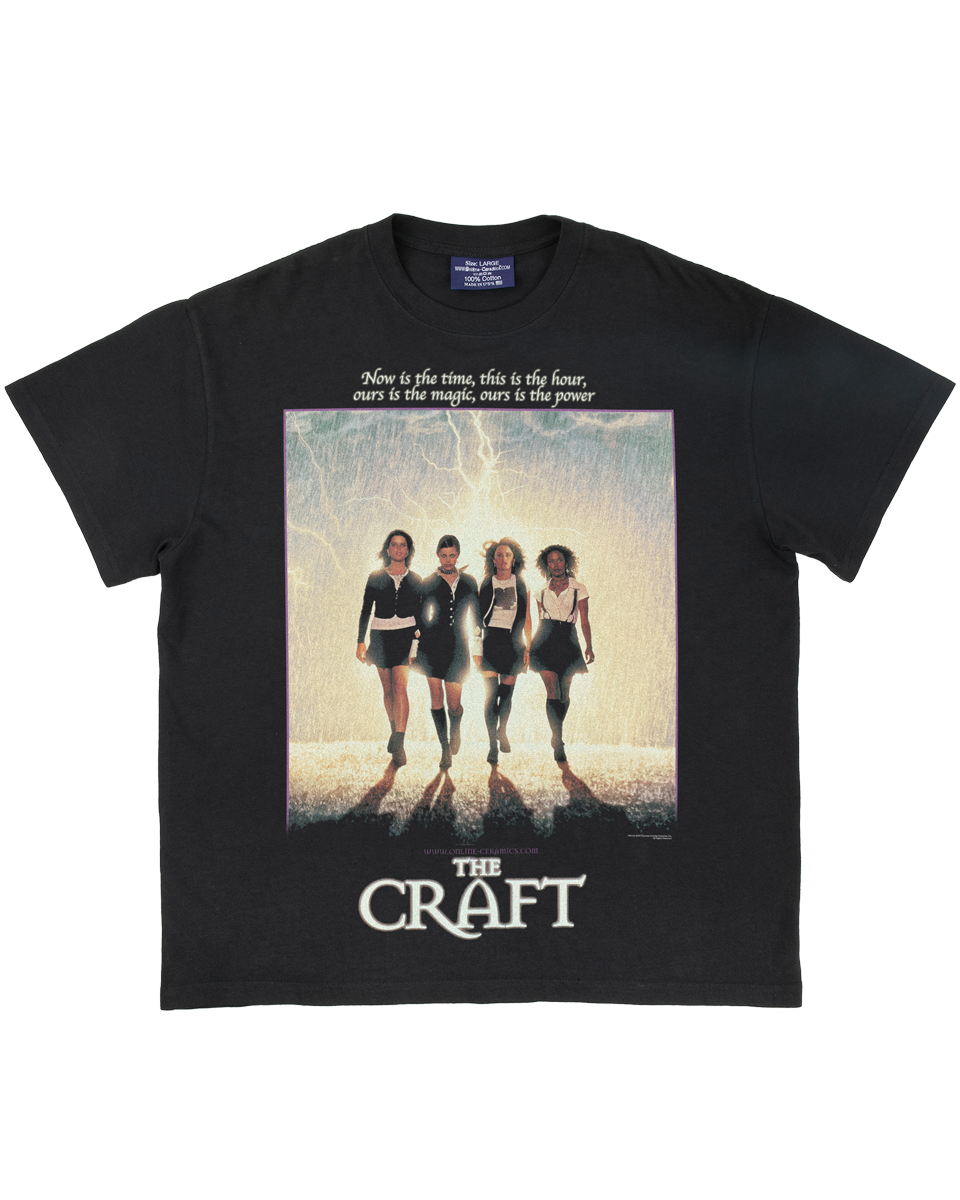 The Craft "Light As A Feather" - Off Black Tee
