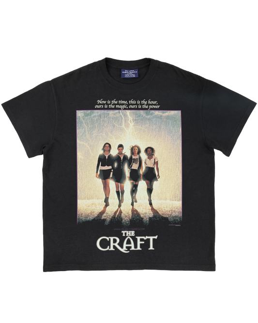 The Craft "Light As A Feather" - Off Black Tee