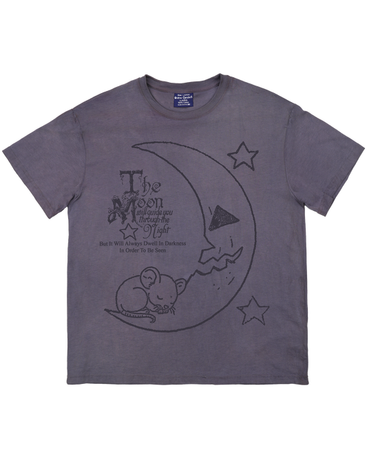 The Moon Will Guide You Through the Night - Hand Dyed Quail Tee