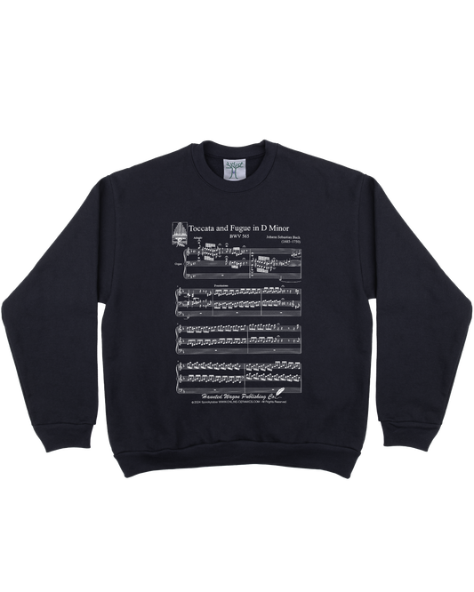 The Exhumation Of Johann Sebastian Bach - Navy Fleece Crewneck