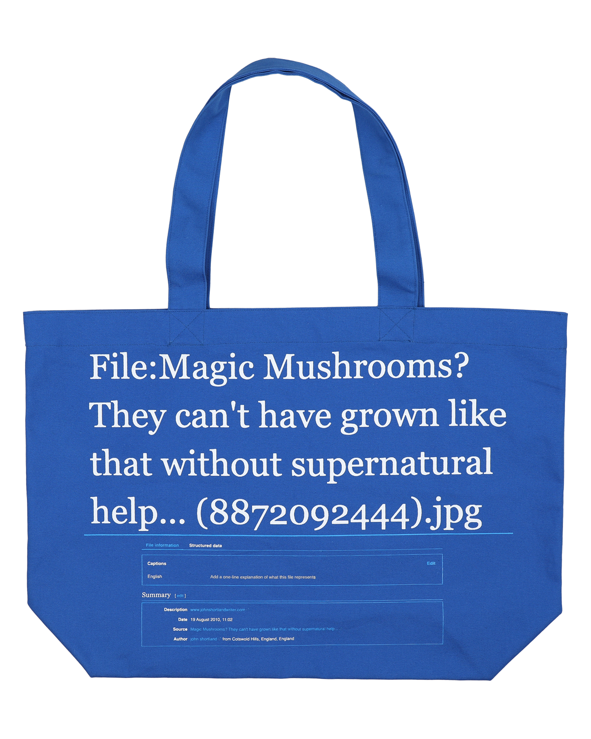 Wikipedia Magic Mushrooms? - Blue Tote