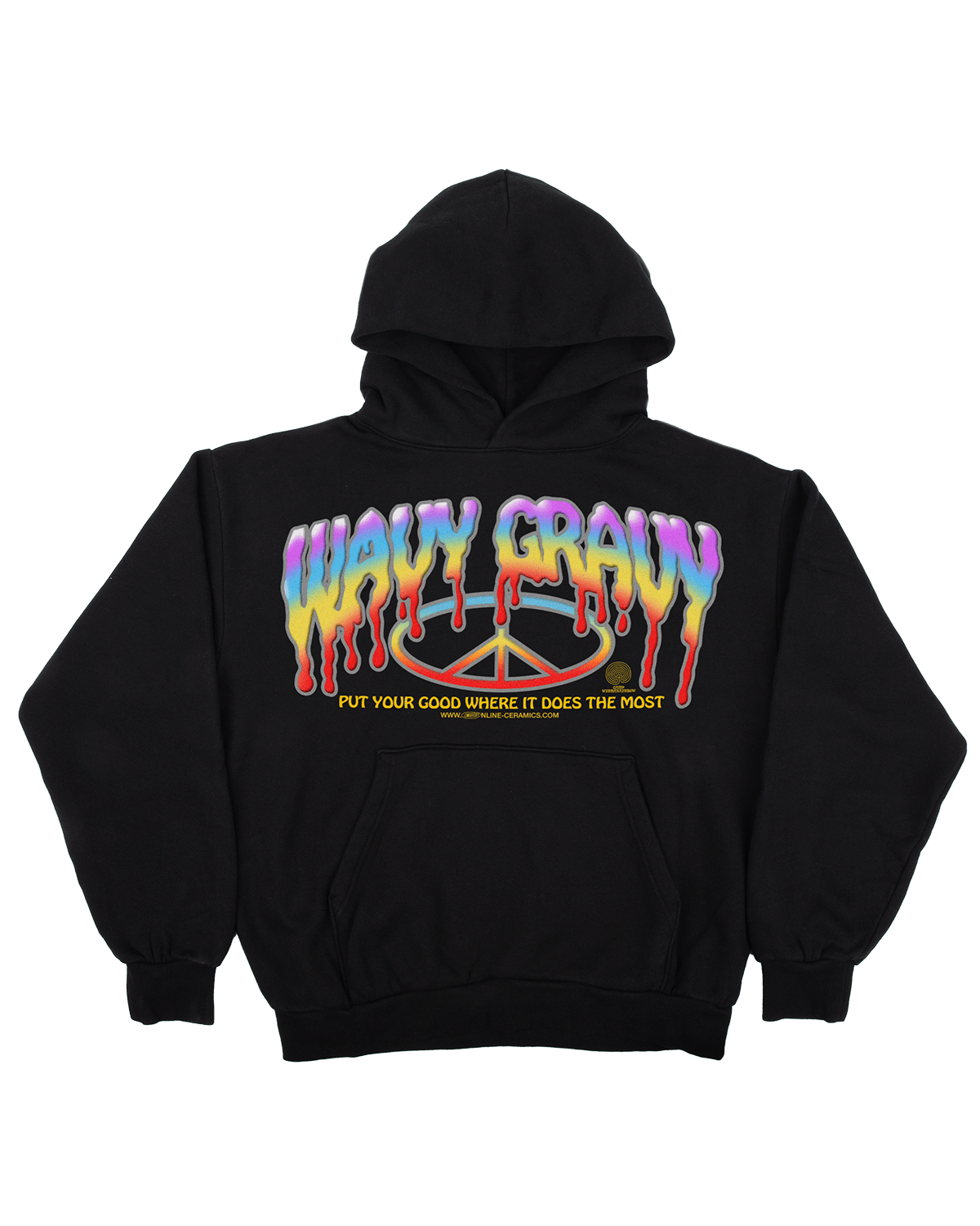 Wavy Gravy Logo - Black Hoodie