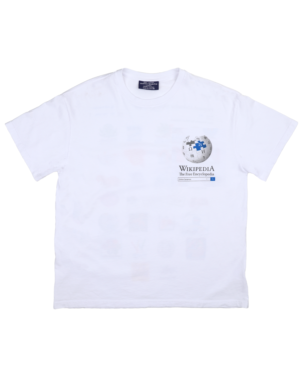 Proposed Alternative Wikipedia Logos - White Tee