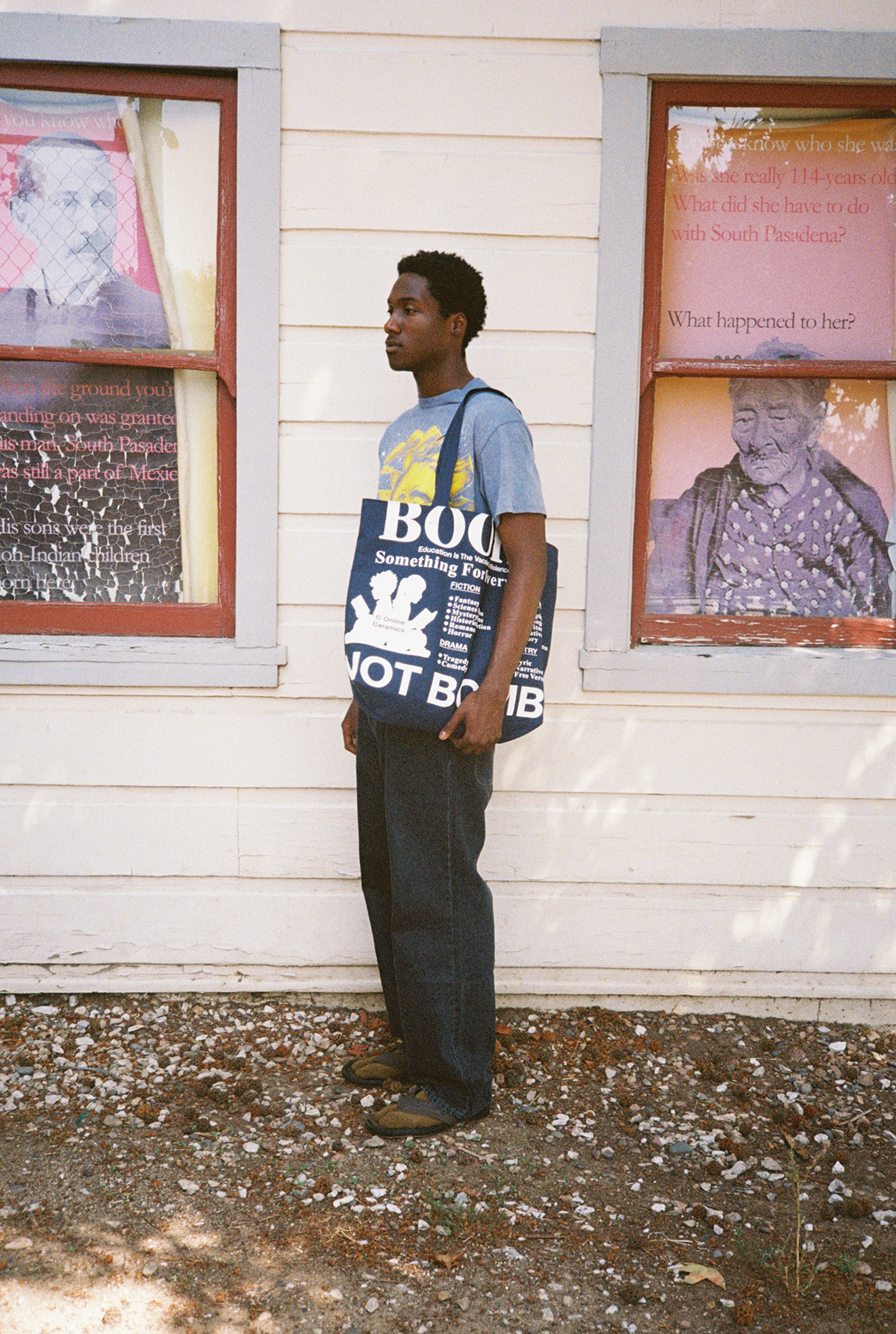 Books Not Bombs - Navy Tote