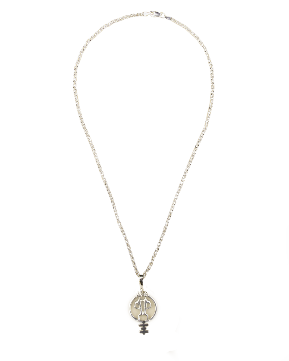 Genesis P-Orridge "Circle Symbol Pandrogyne" - Sterling Silver Necklace