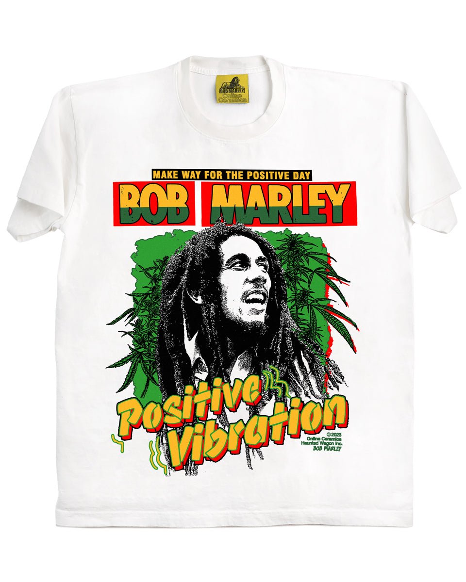 "Positive Vibration" - White Tee