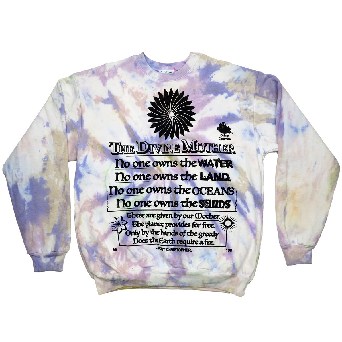 Poet Christopher (14 oz heavy fleece) (hand dyed at our studio in LA)