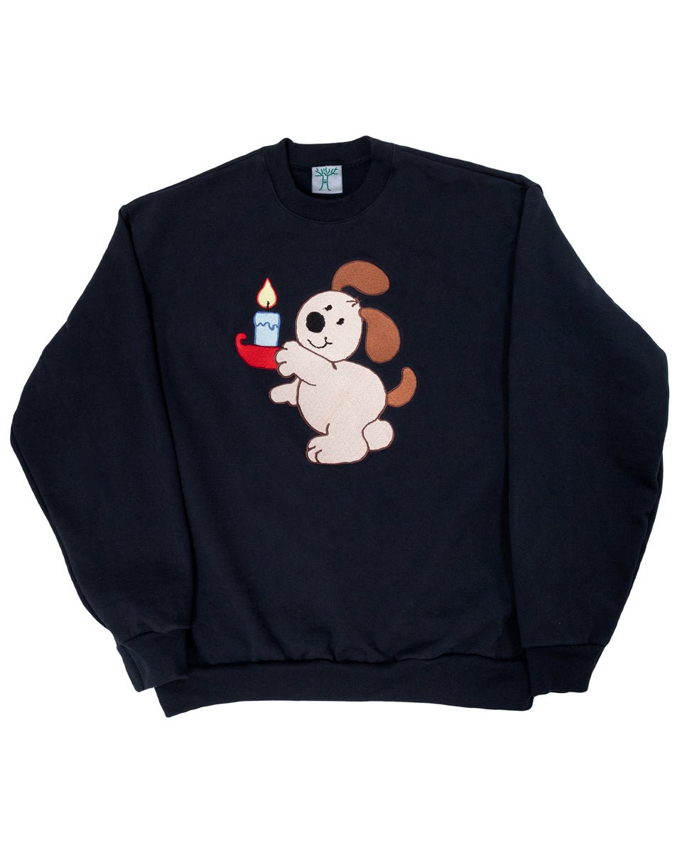 Puppy Embroidery - 14oz Heavy Fleece Crew