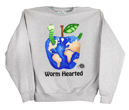 Worm Hearted - Ash (14oz Fleece)