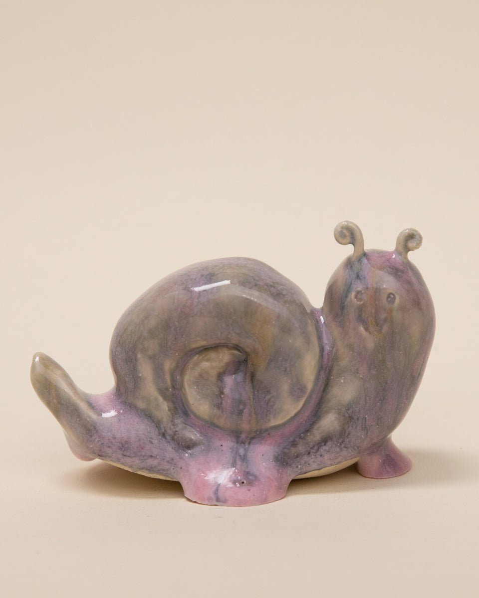 Happy Snail Ceramic - Handmade in L.A. by Michelle Song (approx. 3 x 3 inches)