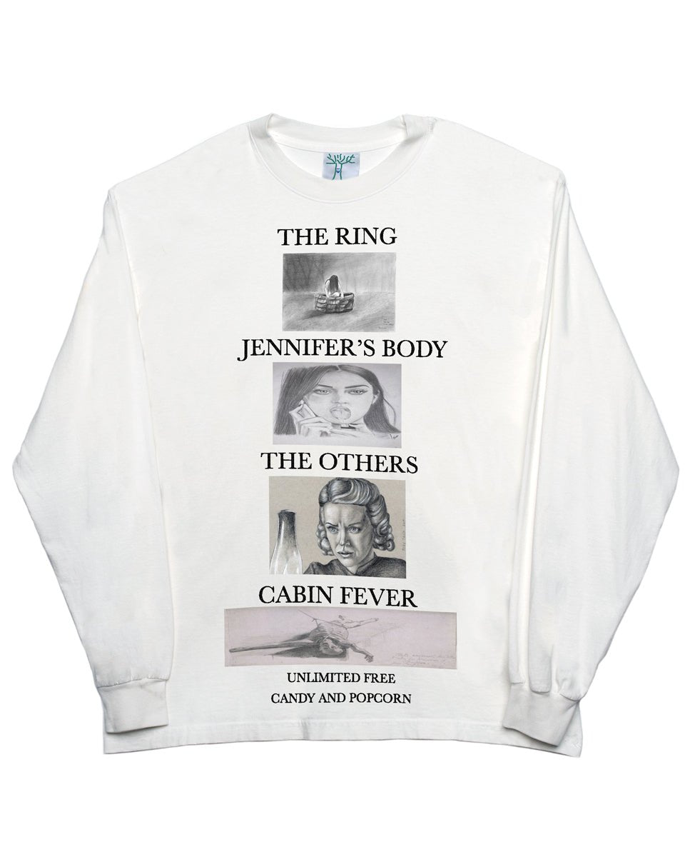 Spookytober 6 - White Long Sleeve Tee