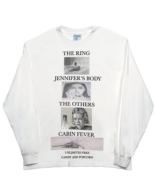 Spookytober 6 - White Long Sleeve Tee