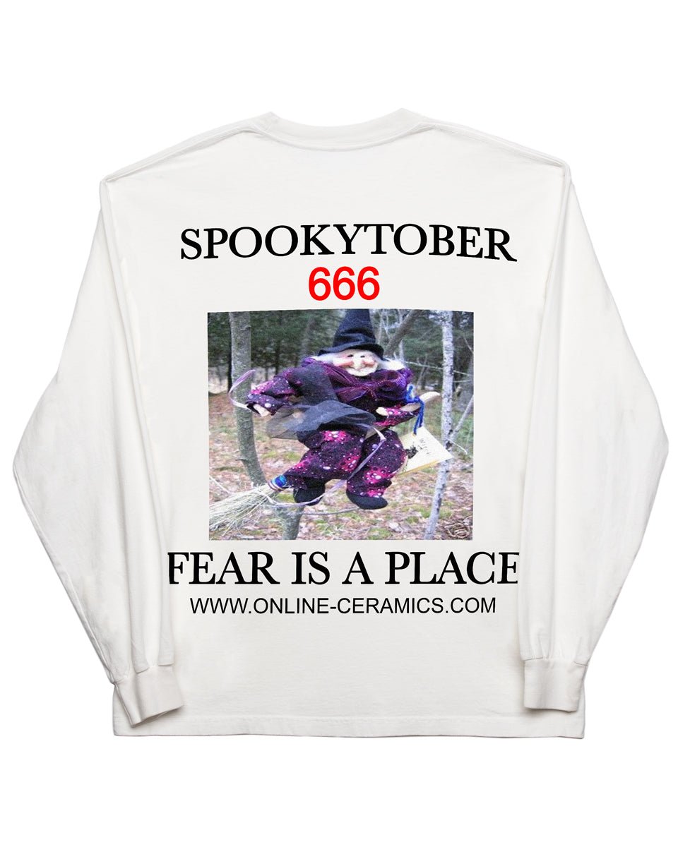 Spookytober 6 - White Long Sleeve Tee