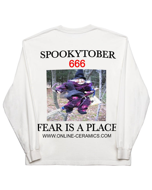 Spookytober 6 - White Long Sleeve Tee